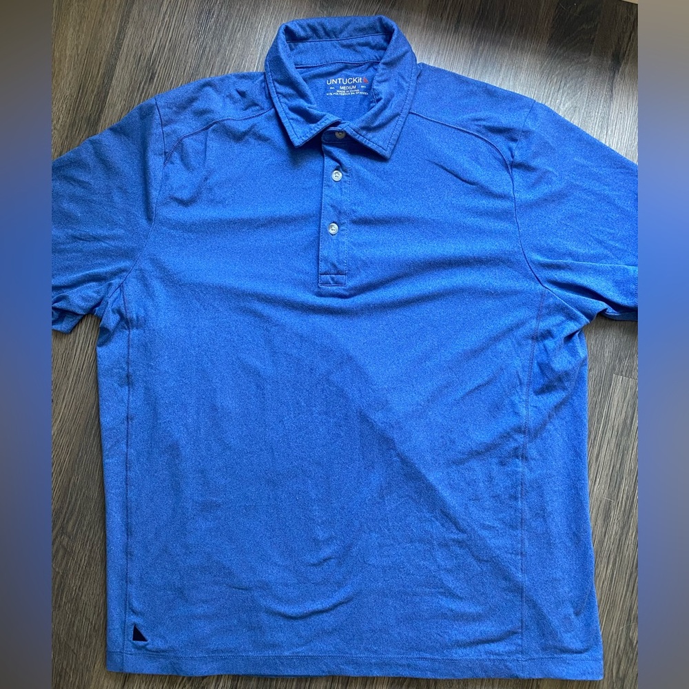 UNTUCKit Blue Polo